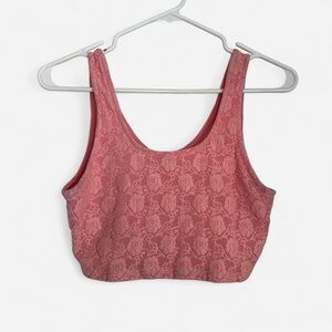 Topshop Pink Lace Blouse